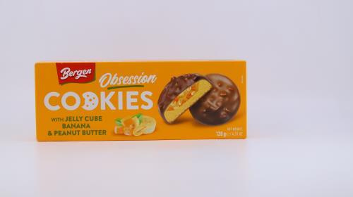 Bergen obsession cookies jelly cube banana&peanut butter 128g