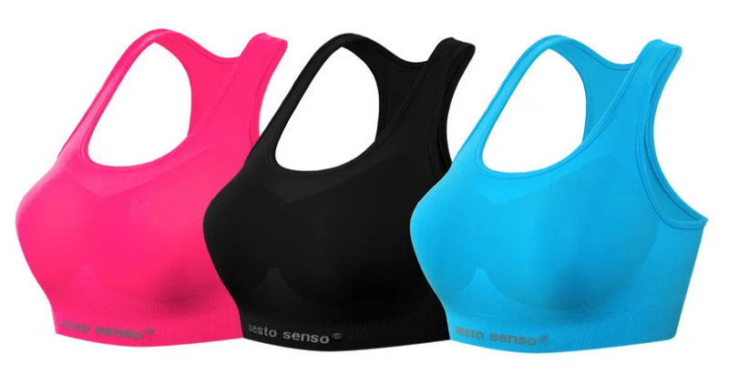 Dámský bezešvý top černá L/XL