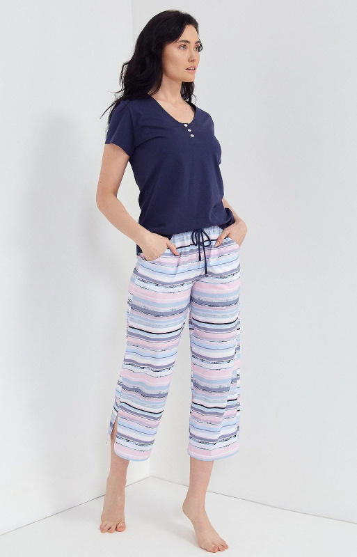 Pyžamo Cana 116 cr/r S-XL tmavě modrá S