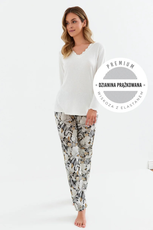 DÁMSKÉ PYŽAMO 417 CANA 2XL vanilka XXL