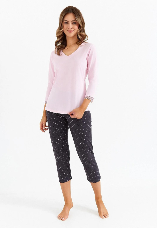 Pyžamo Cana 481 3/4 S-XL růžová XL