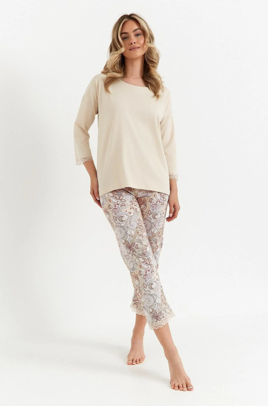 Pyžamo Cana 486 3/4 S-XL vanilka L