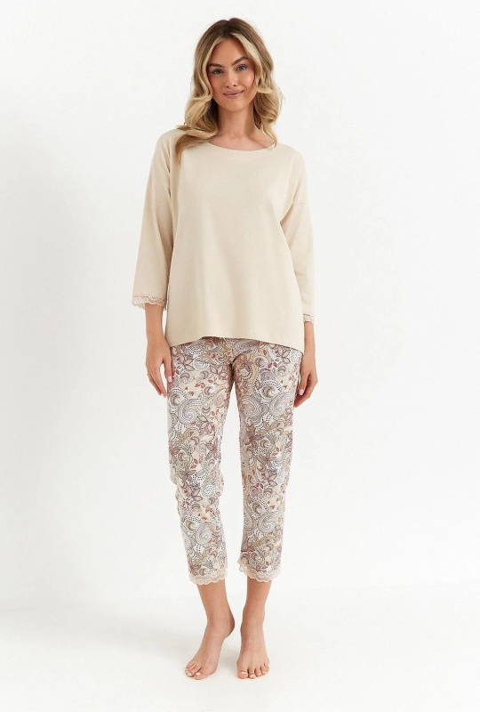 Pyžamo Cana 486 3/4 2XL vanilka XXL