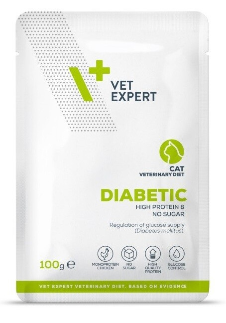 VetExpert VD 4T Diabetic Cat kapsa  100g