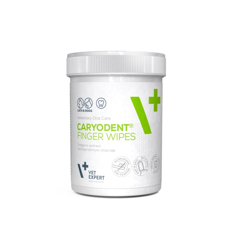 VetExpert caryodent finger wipes 50 ks 50 ks