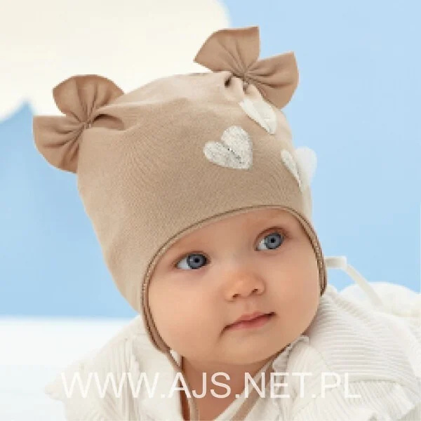 Dětská čepice AJS 50-006 Losos 36-38 cm