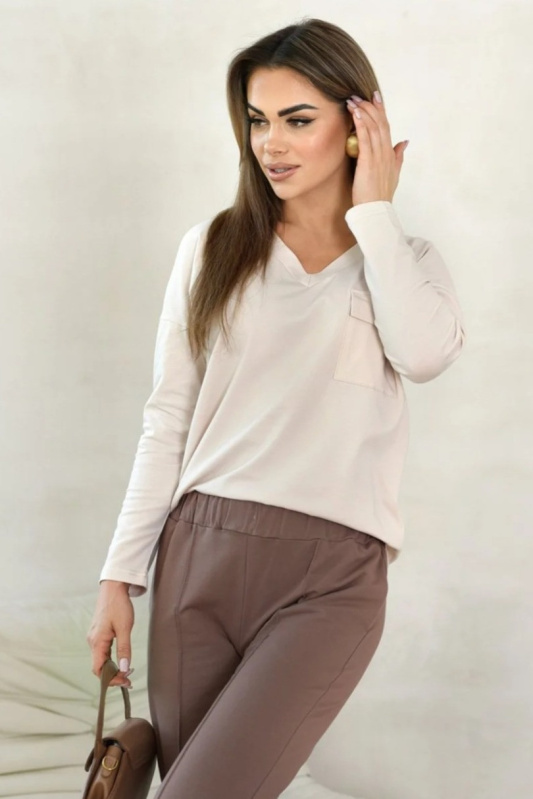 MONIQUE BLOUSE světle béžová 36