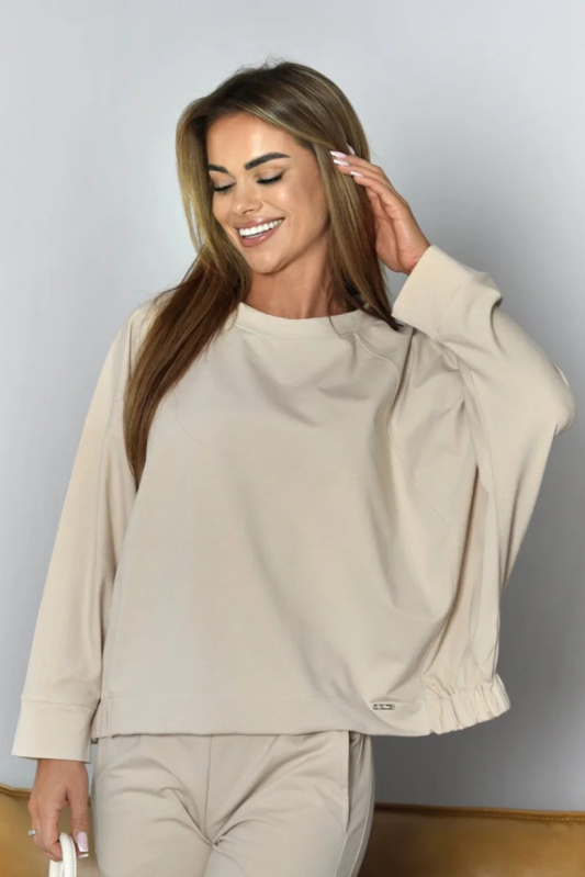 Dámská mikina CLEA světle béžová L/XL