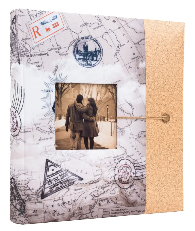 Fotoalbum klasické 60 stran, DBCL-30 Travel 6 1 šedé