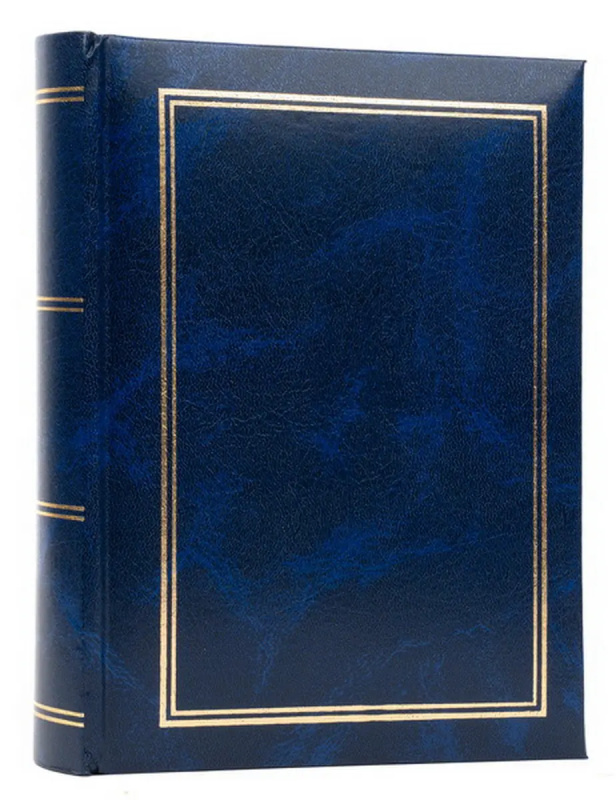 Fotoalbum B-57100S Vinyl 3 modré, 13x18/100F, popisové pole