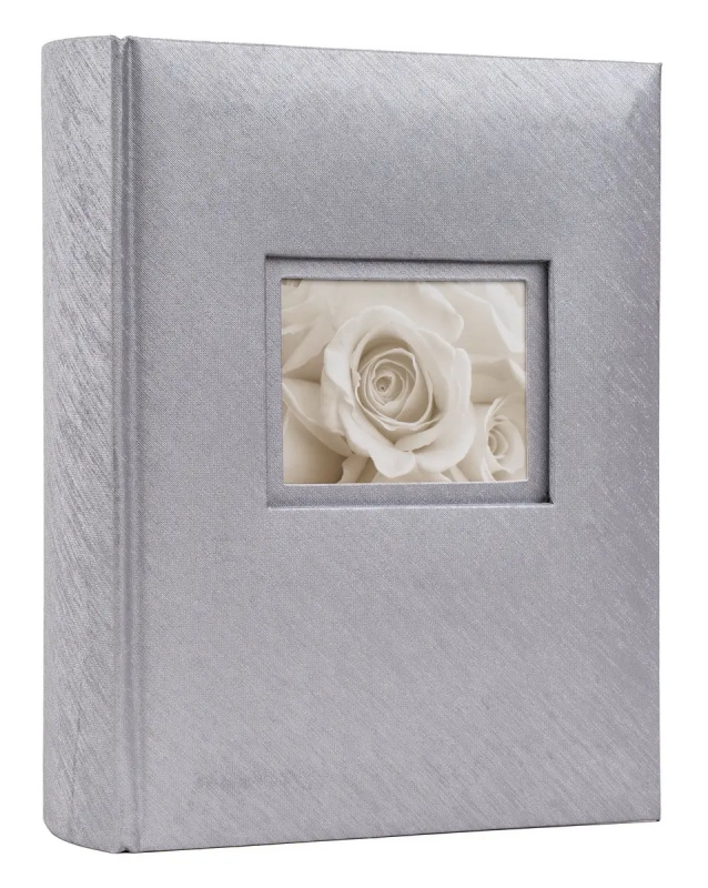 Fotoalbum svatební KD-46300/2SW Love stříbrné, 10x15/300F, popisové pole