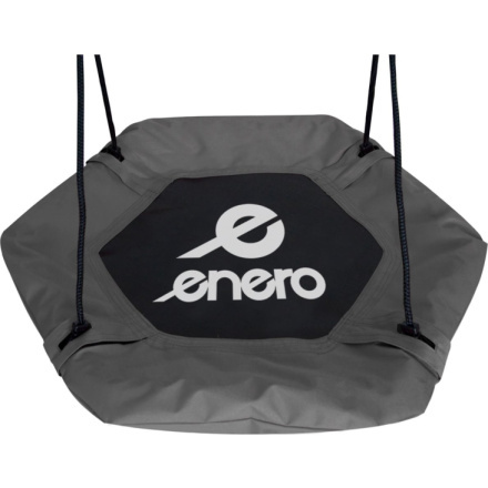 ENERO Šestihranná houpačka Čapí hnízdo Šedá (průměr 90 cm)