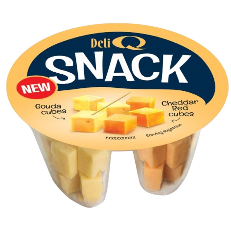 Deli Q Snack Gouda a red cheddar kostičky
