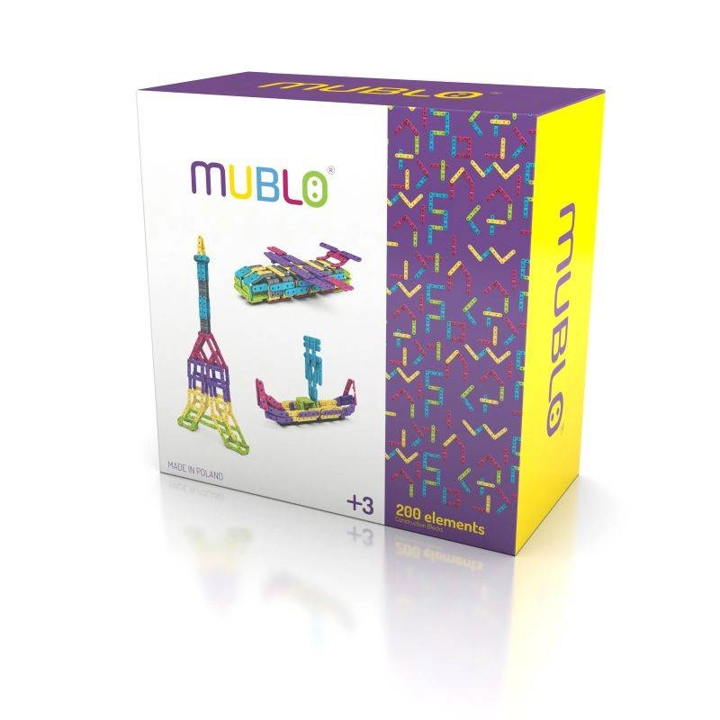 Stavebnice MUBLO 200 dílků – kreativní ohybné kostky
