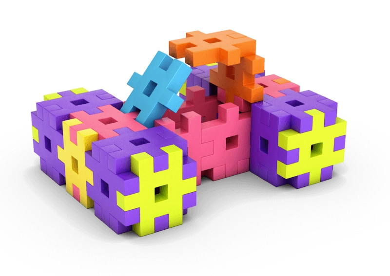 Meli Maxi travel box 110 ks – stavebnice pro nejmenší