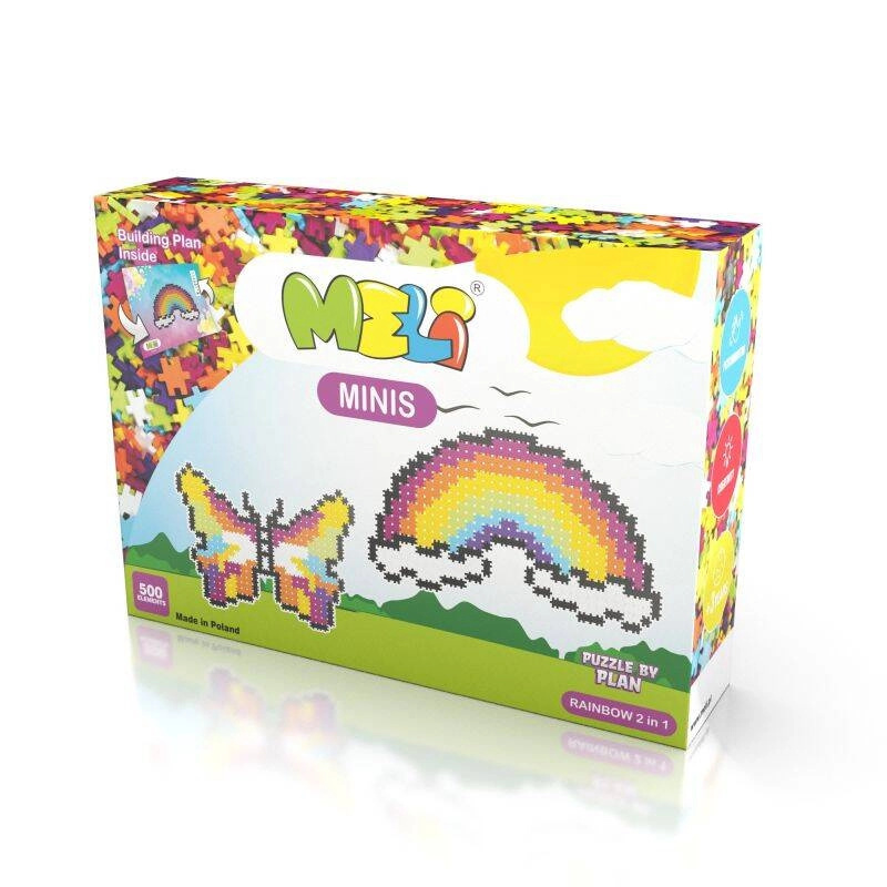 Stavebnice MELI Minis Rainbow 2v1 – 500 dílků