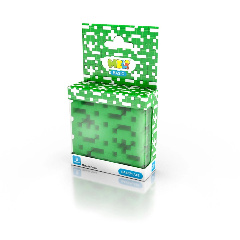 Stavební základna MELI Basic, 6 dílů – zelená