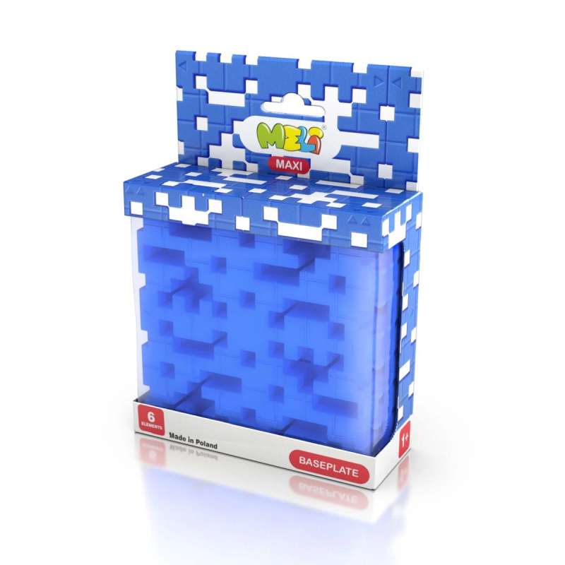 Stavební základna MEli Maxi modrá – sada 6 dílů