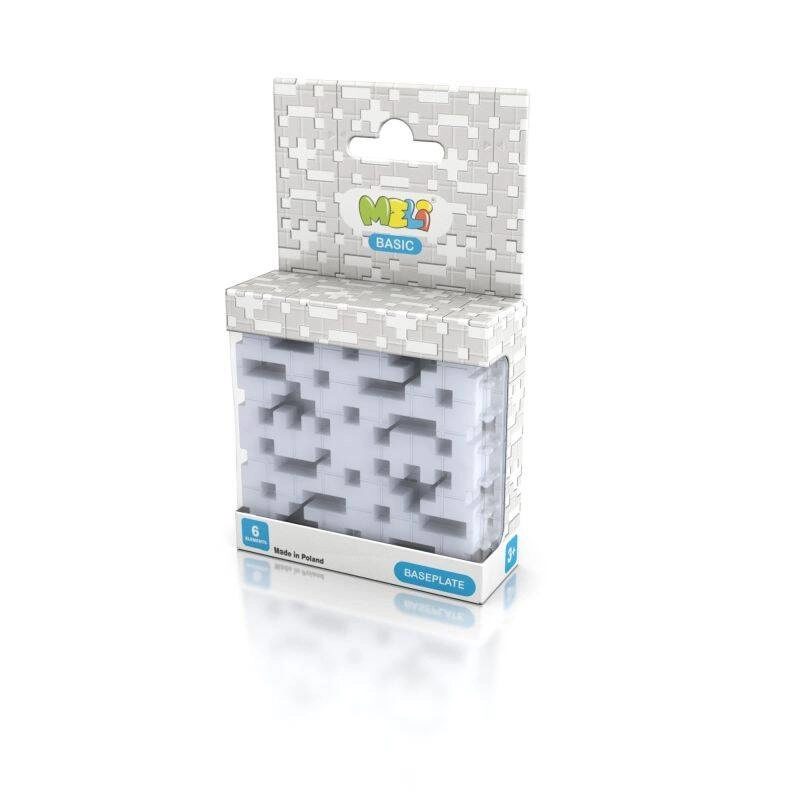 Stavební základna MELI Basic, 6 dílů, šedá