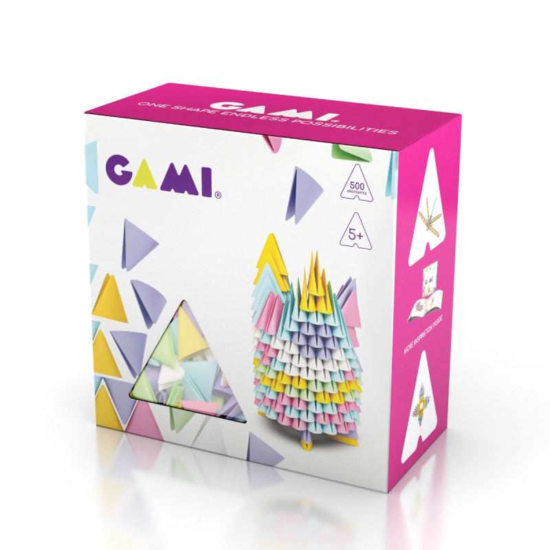 Stavebnice MELI Gami Pink – kreativní origami sada 500 dílků
