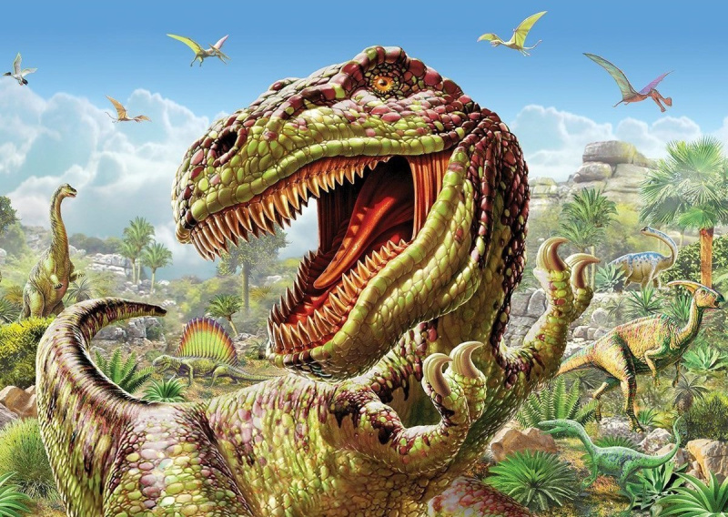 Norimpex Diamantové malování T-Rex 30 x 40 cm