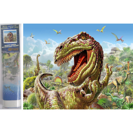Norimpex Diamantové malování T-Rex 30 x 40 cm