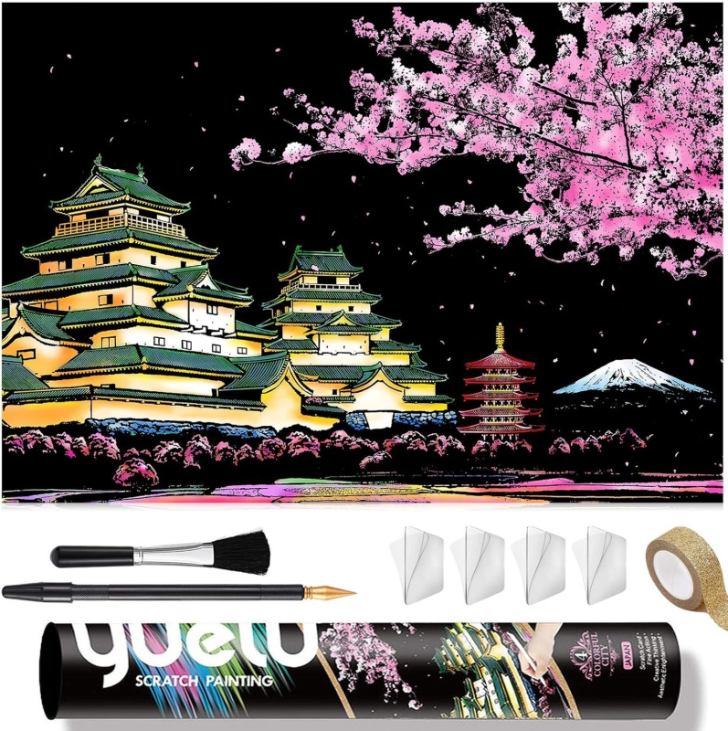 Škrabací obrázek Japonsko velký
