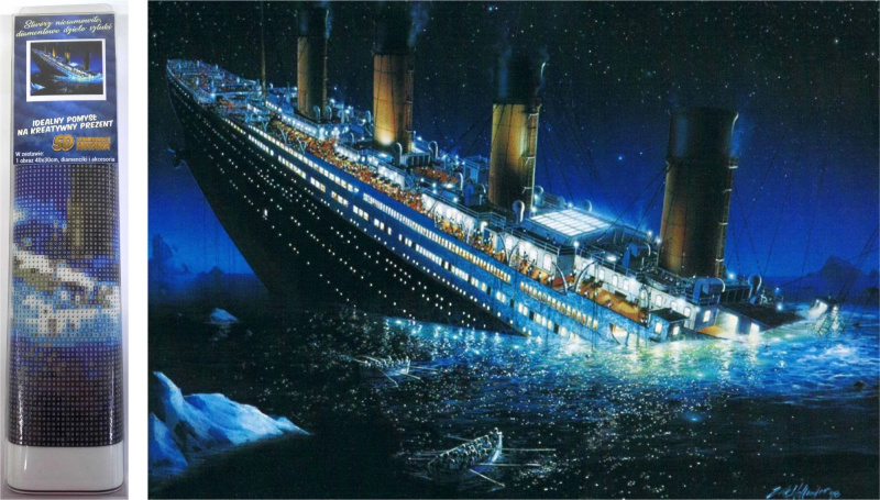 Norimpex Diamantové malování Titanic 30 x 40 cm