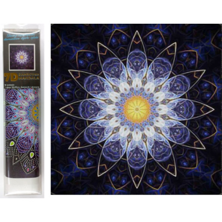 Norimpex Diamantové malování 7D Modrá mandala 30x30cm