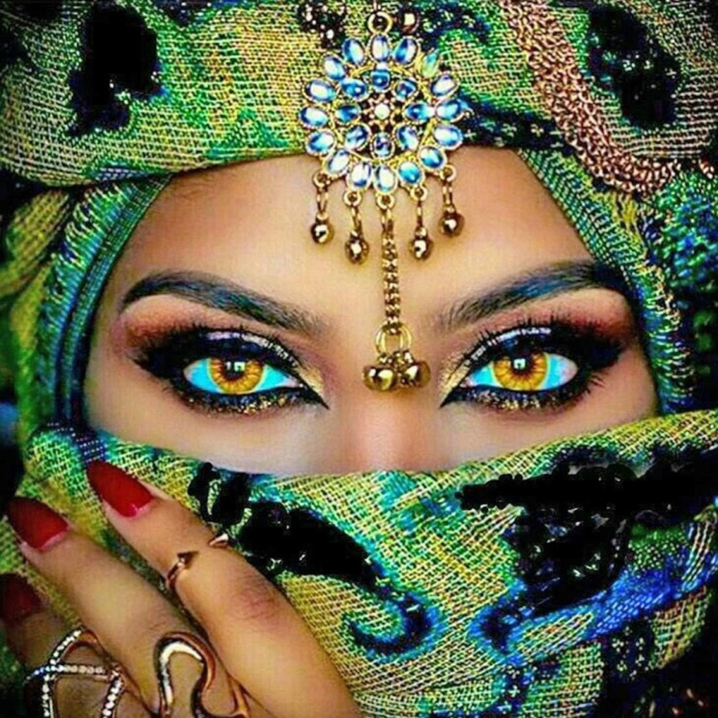 Diamantové malování 7D Uhrančivý pohled