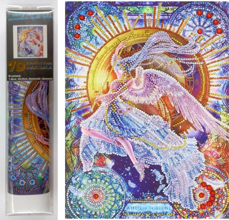 Norimpex Diamantové malování 7D Kolo štěstí 30 x 40 cm