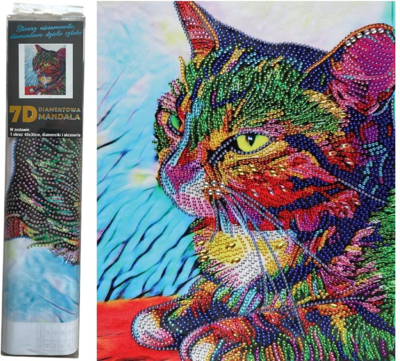 NORIMPEX Diamantové malování Upřený pohled 30x40cm