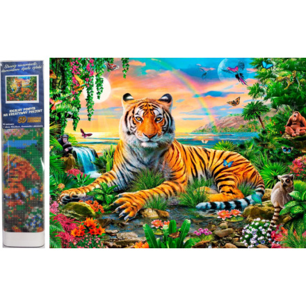NORIMPEX 072825 5D Diamantová mozaika Tiger Bengálský