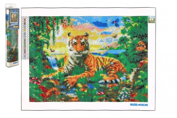 NORIMPEX 072825 5D Diamantová mozaika Tiger Bengálský