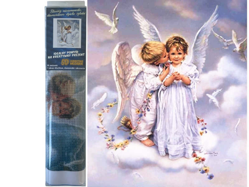 Diamantová mozaika - Svatí andělé