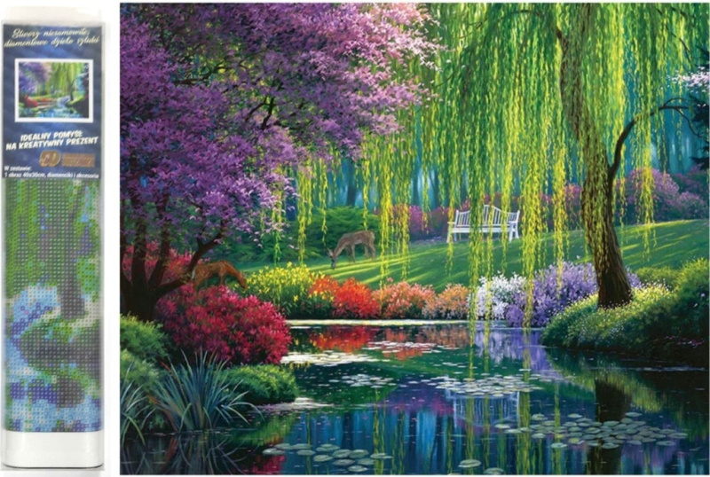 Norimpex Diamantové malování Léto v parku 30 x 40 cm