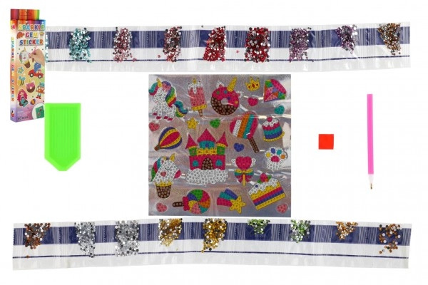 SMT Creatoys Diamantový obrázek s doplňky v krabičce 8 x 25 ,5 x 2 ,5cm
