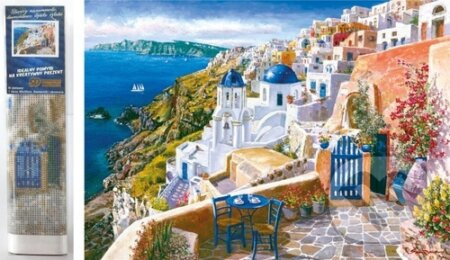 Norimpex Diamantové malování Santorini 30x40cm