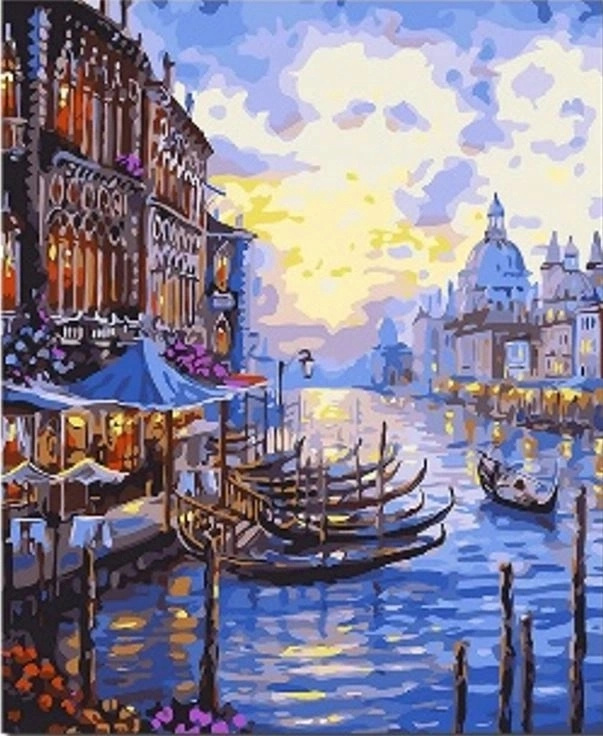 Norimpex Malování podle čísel Benátská gondola 40 × 50 cm