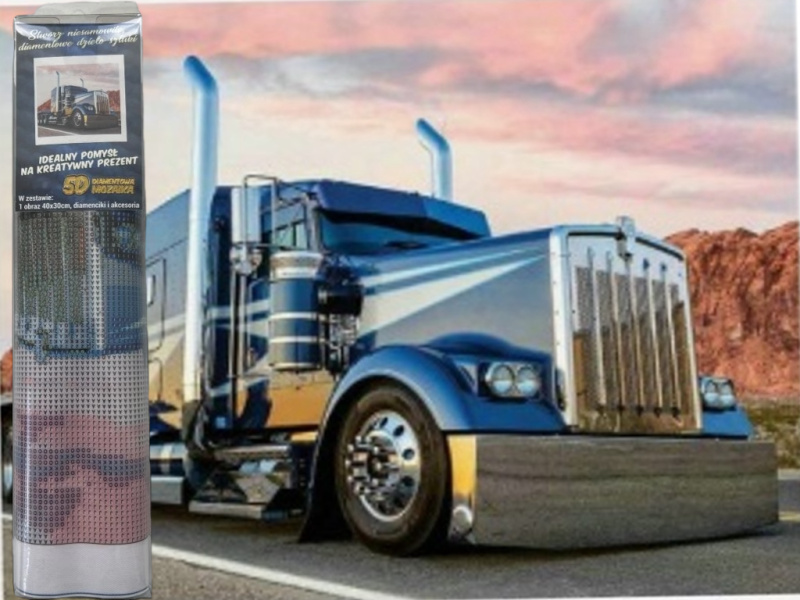 Diamantové malování Modrý truck