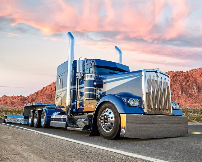 Diamantové malování Modrý truck