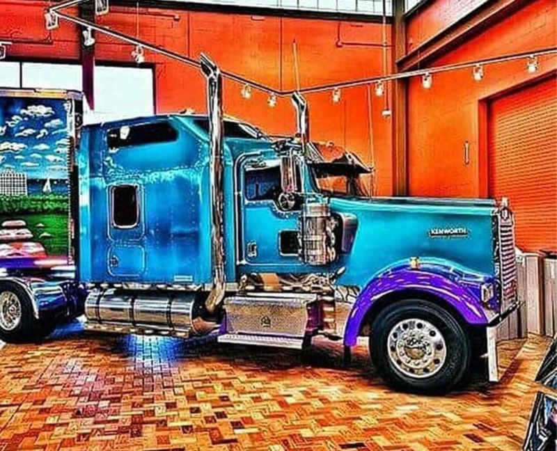 Diamantové malování Nablýskaný truck