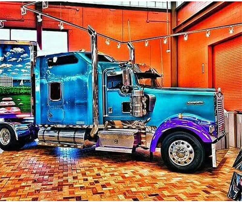 Diamantové malování Nablýskaný truck