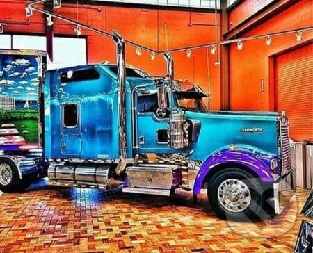 Diamantové malování Nablýskaný truck
