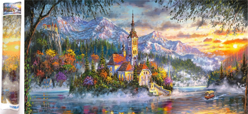 Norimpex Diamantové malování Rezidence na ostrově 80 x 40 cm