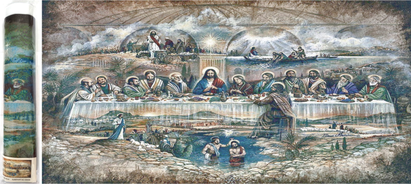 Norimpex Diamantové malování Poslední večeře 80 x 40 cm
