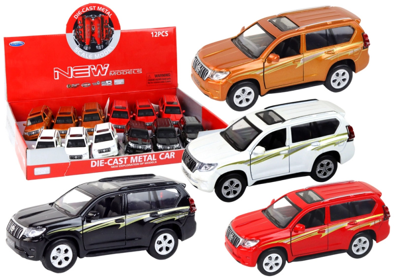 Lean Toys Kovové auto 12 cm Zvukové efekty Světlo