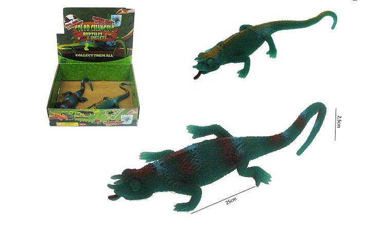 Roztažitelný kameleon měnící barvu