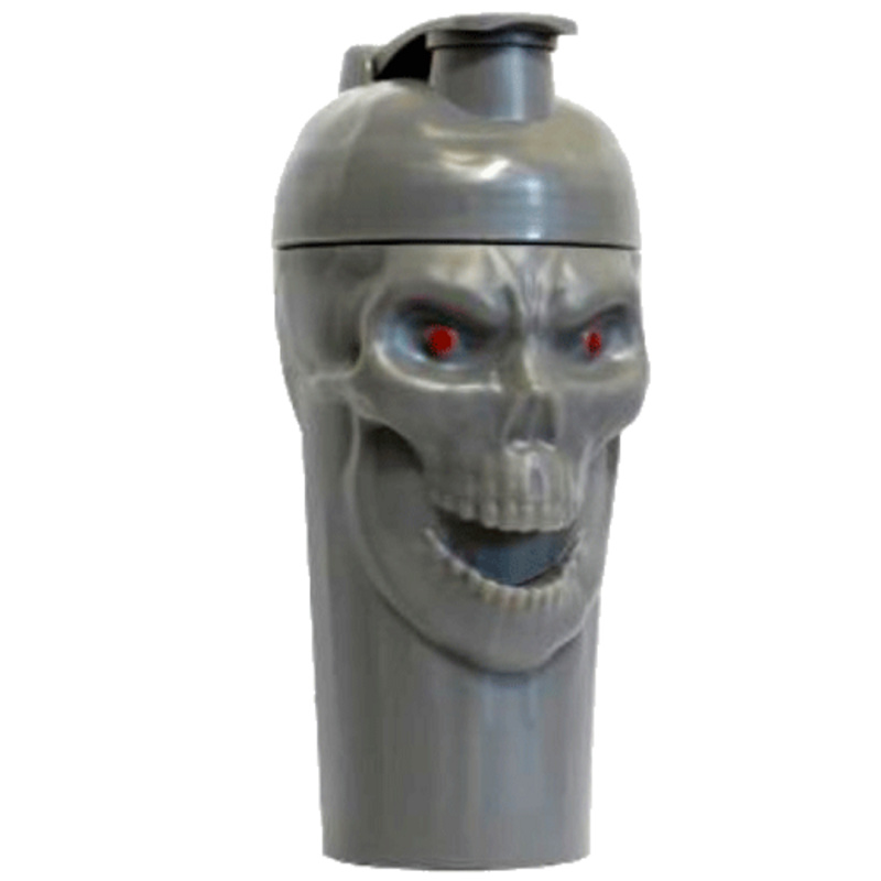 Skull Labs Shaker s lebkou 700ml - šedý