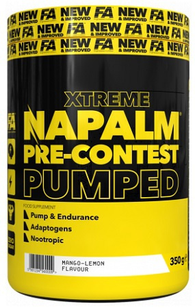 Fitness Authority Xtreme Napalm Pre-Contest Pumped, 350 g Příchuť: Mango/Citrón